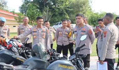 Perkuat-Pengelolaan-Sarana-dan-Prasarana,-Biro-Logistik-Polda-NTT-Laksanakan-Supervisi-di-Polres-Manggarai-Timur