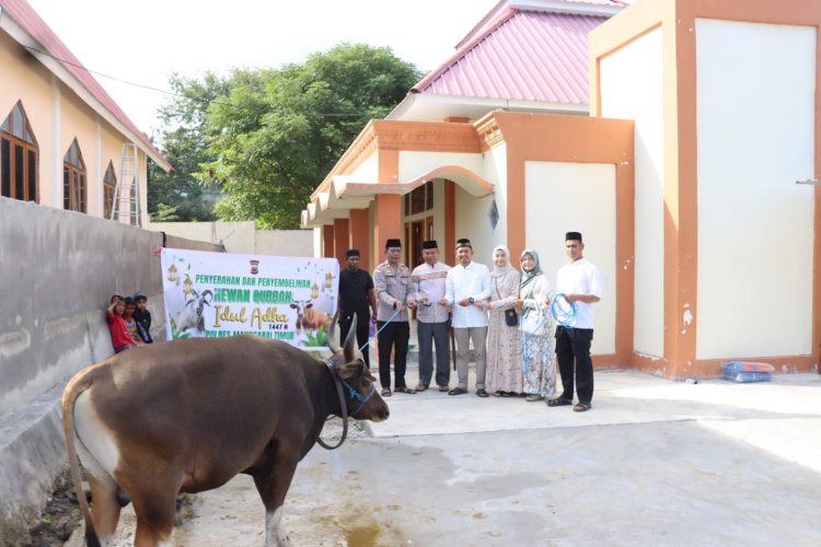 Polres Manggarai Timur Tebar Kepedulian Melalui Kegiatan Qurban Idul Adha
