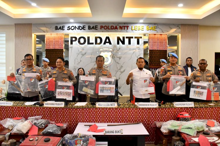 *Polda NTT Ungkap 76 Kasus Kejahatan Konvensional, Kapolda Tegaskan Tidak Ada Ruang bagi Pelaku Kriminal*