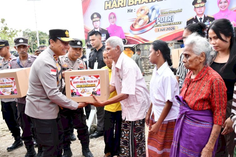 *Kapolda NTT Tebar Kepedulian di Takari, Rumah Harapan Jadi Kado HUT ke-80 Bhayangkara untuk Warga*