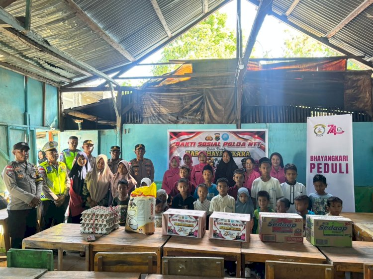 Sambut HUT Bhayangkara Ke-80 Tahun 2026, Polres Manggarai Timur Salurkan Bantuan Sosial kepada Pondok Pesantren