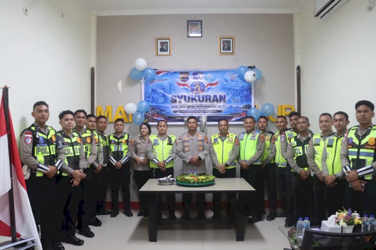 Syukuran Hari Lalu Lintas Bhayangkara ke-71, Kapolres Manggarai Timur Tekankan Integritas dan Pelayanan Prima